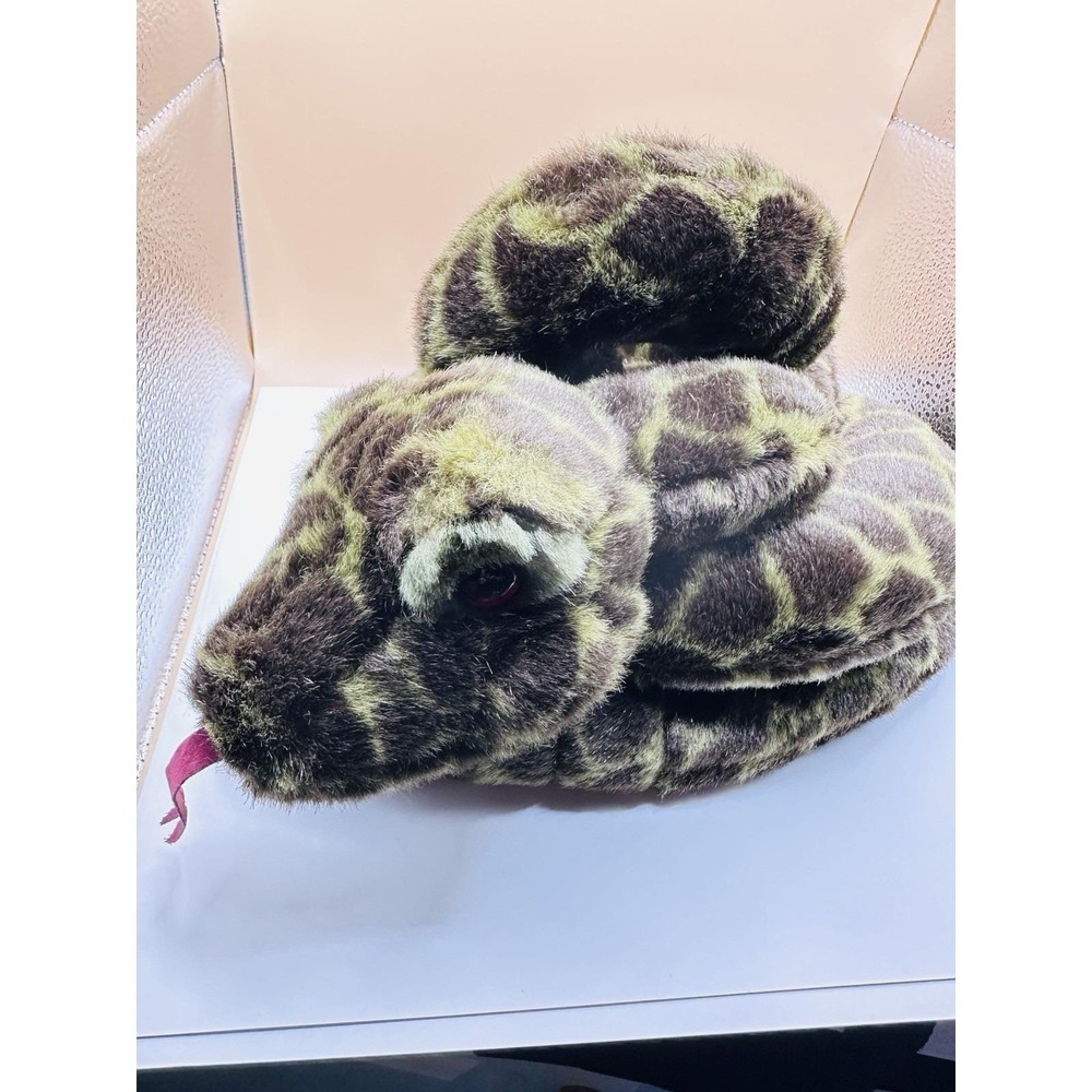 Stuffed Plush  Snake 54" Brown Stuffed Toy Tail Rattles Simba Friends And‎ More-